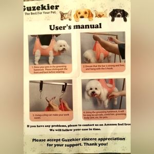 Pink, small to medium sized Dog grooming holster NWOT